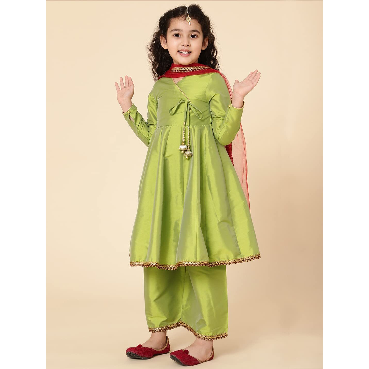 A.T.U.N. (All Things Uber Nice) A.T.U.N. Girls Anarkali Palazzo Set