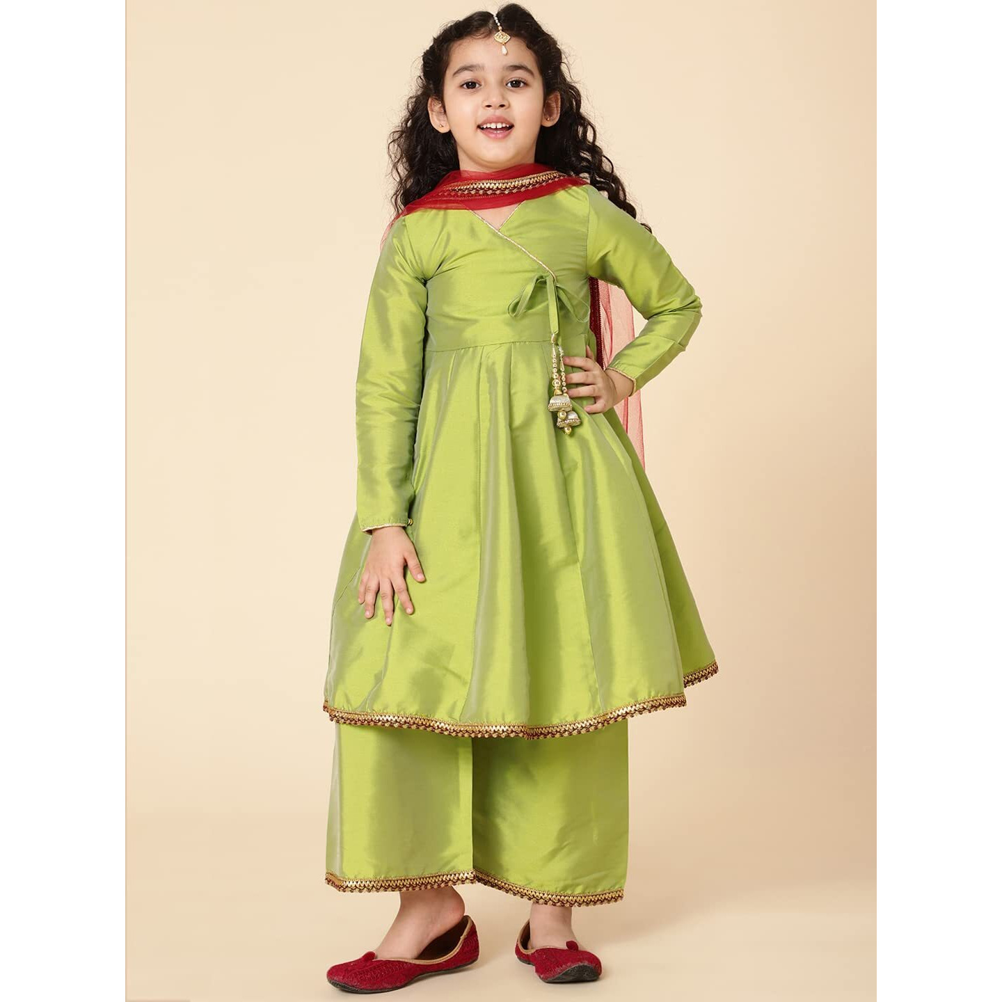 A.T.U.N. (All Things Uber Nice) A.T.U.N. Girls Anarkali Palazzo Set