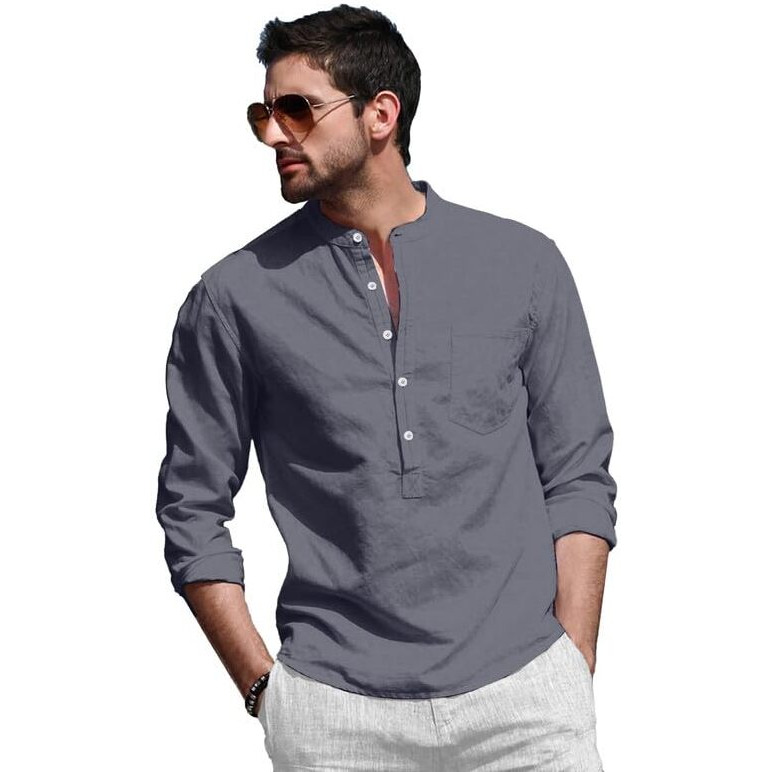 Be Active Men's Solid Regular (Rf0003 13-S_Grey S)