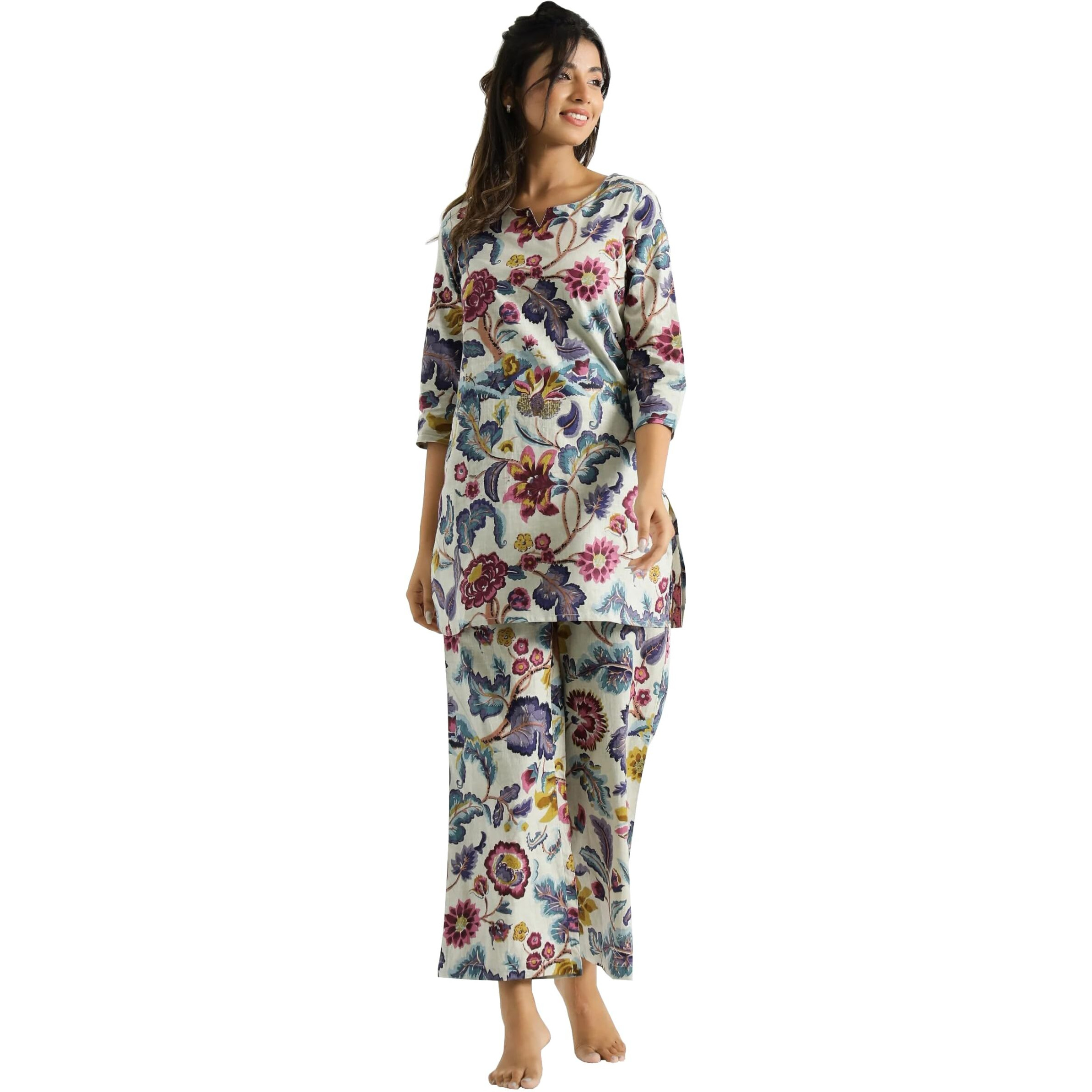 Toochki Co Ord Set For Women | Cotton Co Ord Set For Women | Two Piece Co Ord Set |Co Ord Set Dresses For Women | Co Ordset Set For Women | Co Ord For Women | Floral Printed Co Ord Set Multicolour