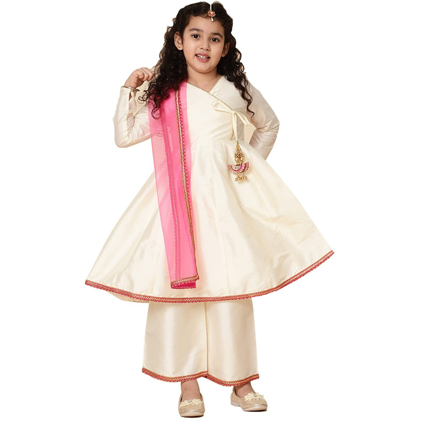 A.T.U.N. (All Things Uber Nice) A.T.U.N. Girls Anarkali Palazzo Set