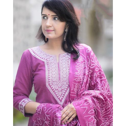 Alvami Women's Silk Solid Regular Kurta Set (Namo_Pink