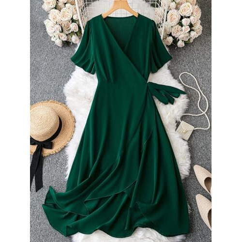 Lymio Dresses For Women || Western Dresses For Women || Dress For Women || Dresses (695-698) (Xs, Green)