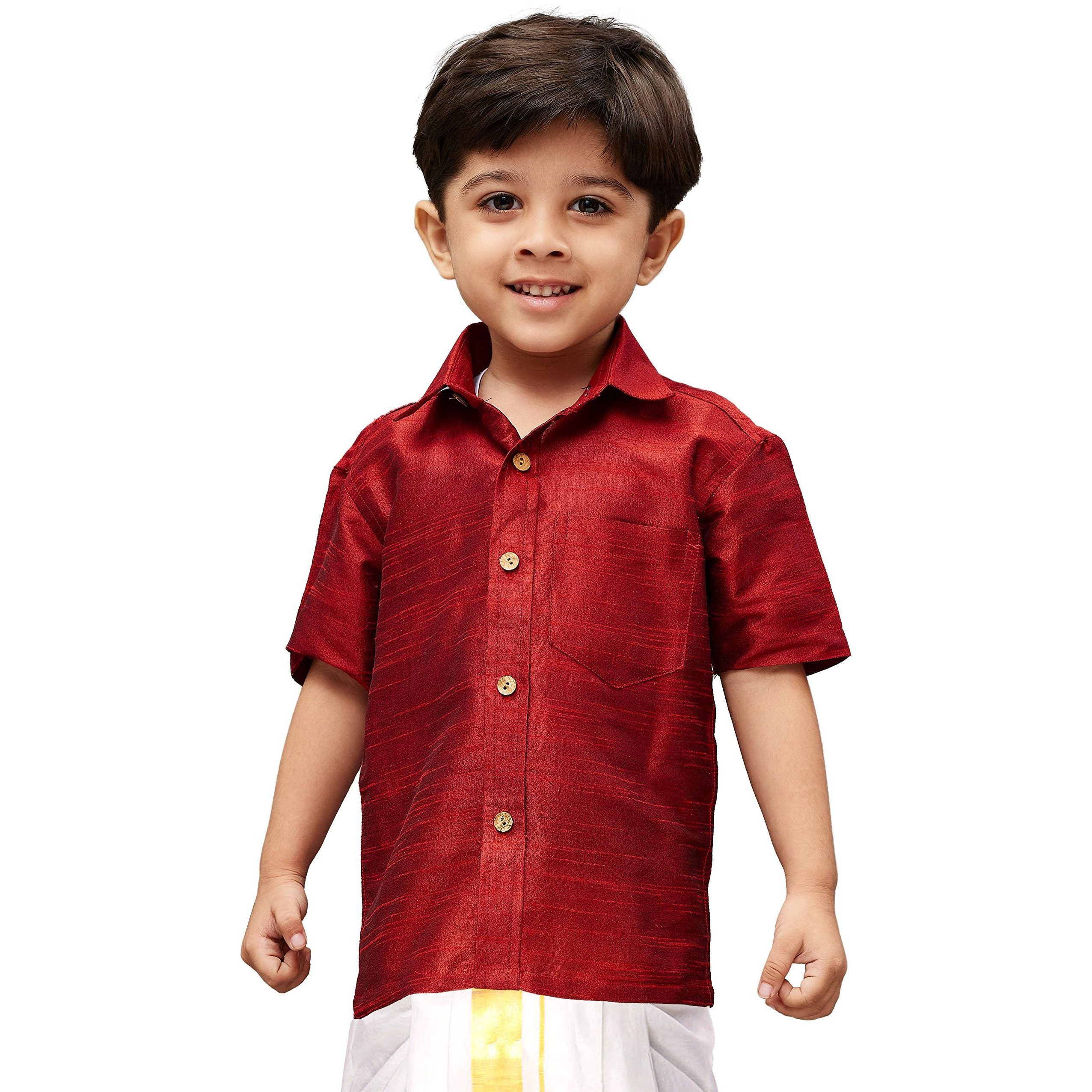 Jbn Creation Boys Cotton Silk Ethnic Shirt For Kids_Vasbshma001_36