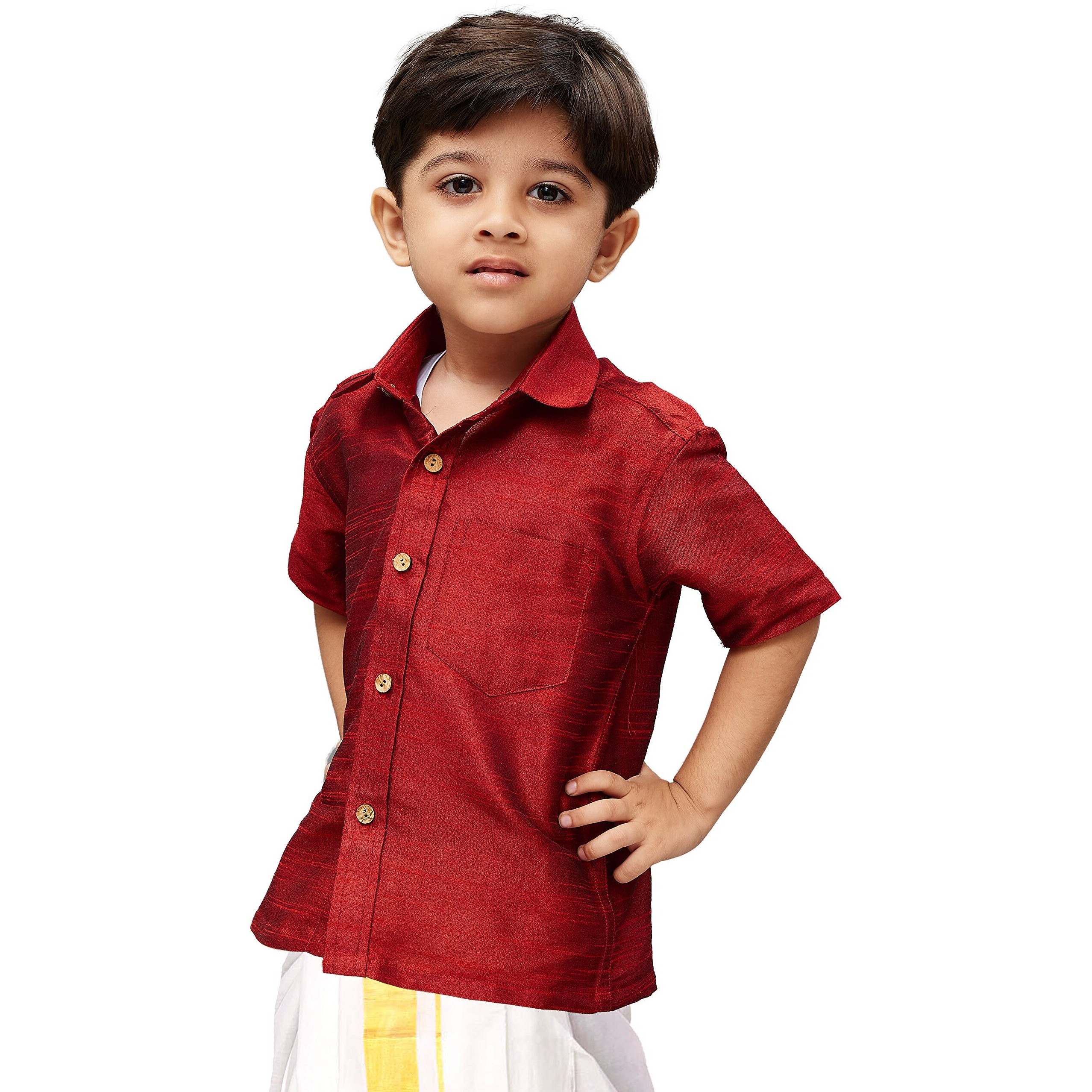 Jbn Creation Boys Cotton Silk Ethnic Shirt For Kids_Vasbshma001_36