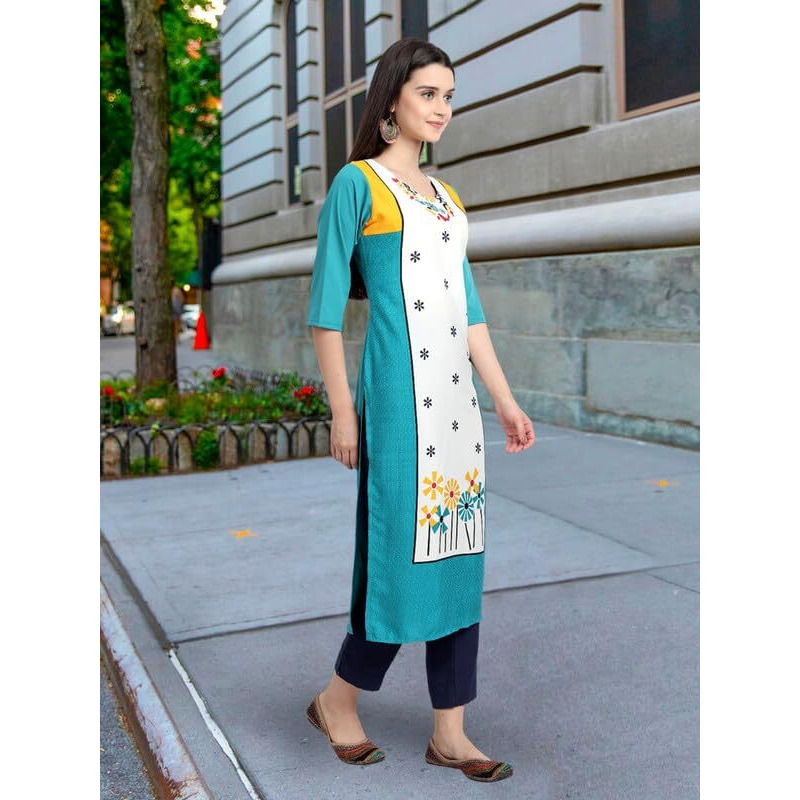 Pinkmint Women's Crepe Kurti For Women's Ll Traditional Kurti For Women Ll The Ultimate Kurti Collection (Pack Of 5)