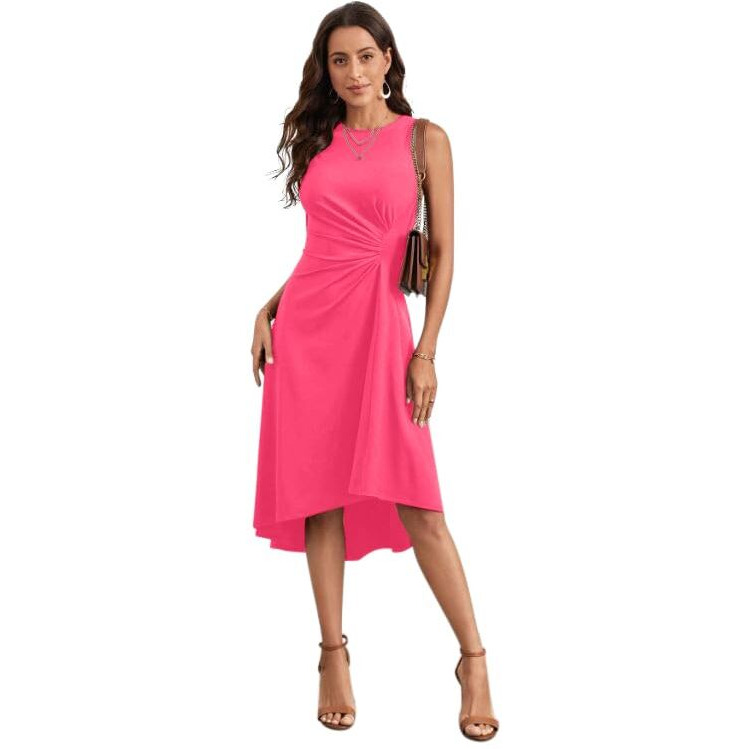 Oomph Women's Western & Fusion Wear Stetchable Party Dress For Women, Pink - Md979