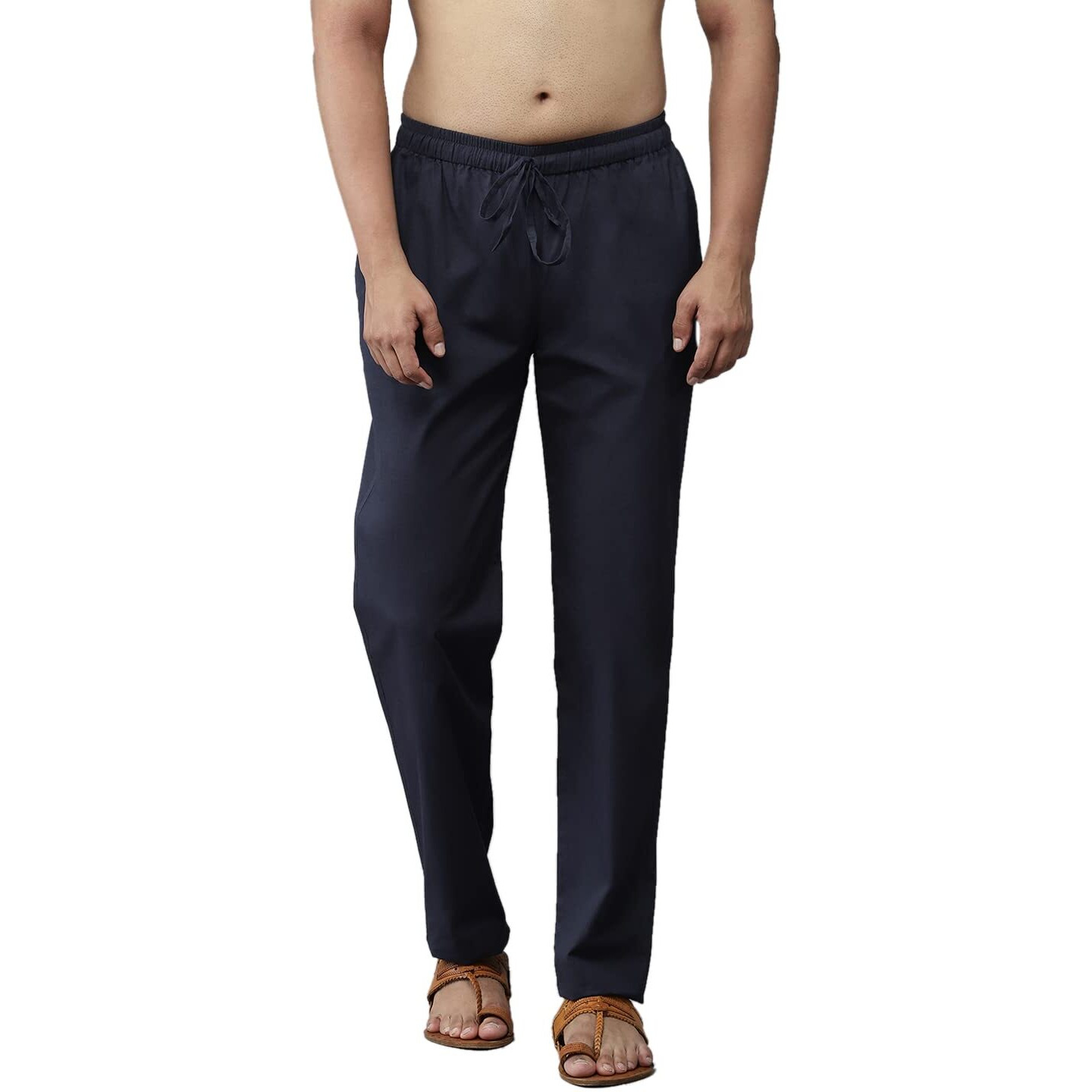 See Designs Men Cotton Ethnic Pyjama Navy Blue 3Xl