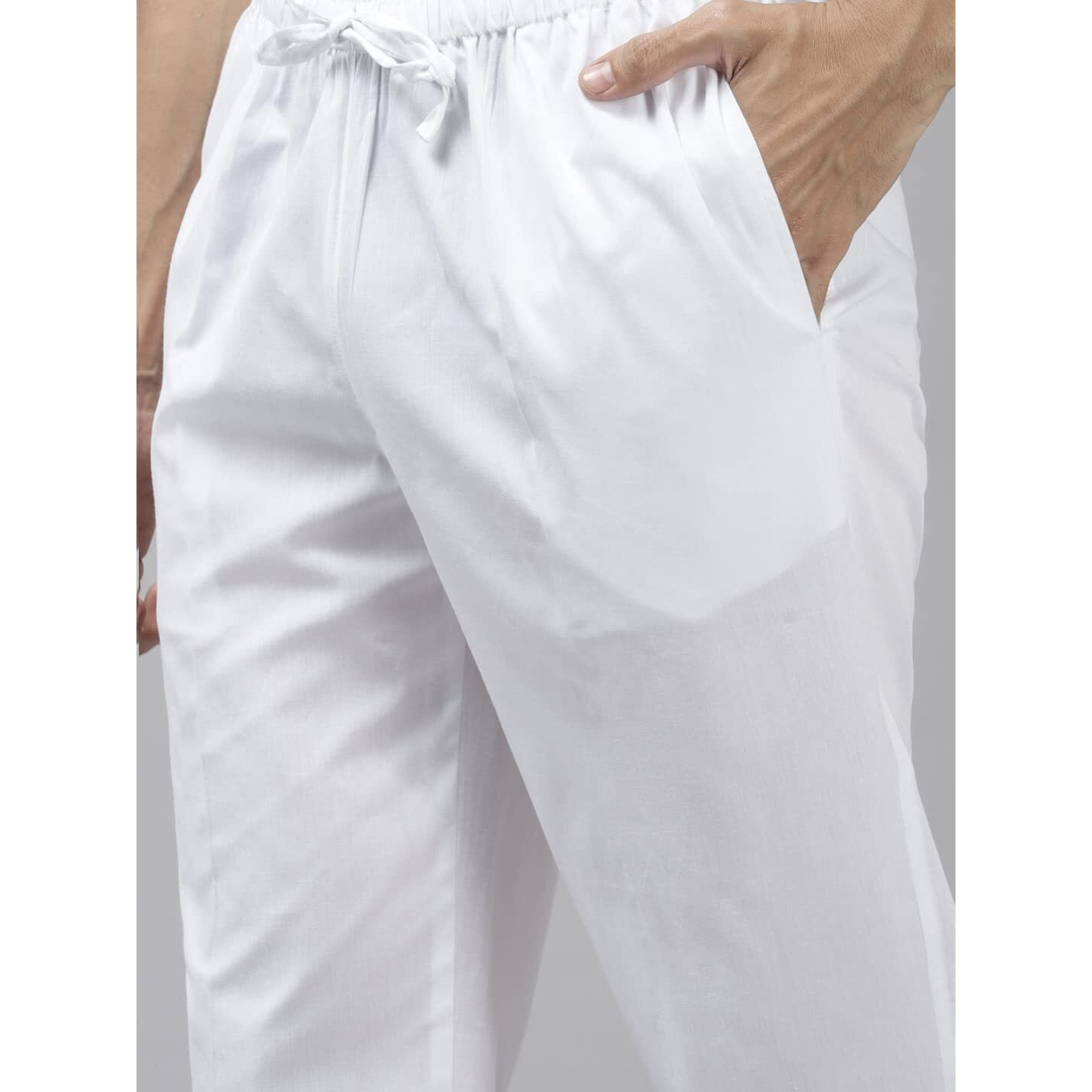 See Designs Men Peach-Coloured & White Printed Pure Cotton Straight Kurta With Pyjama - Sdkt103701M (M)