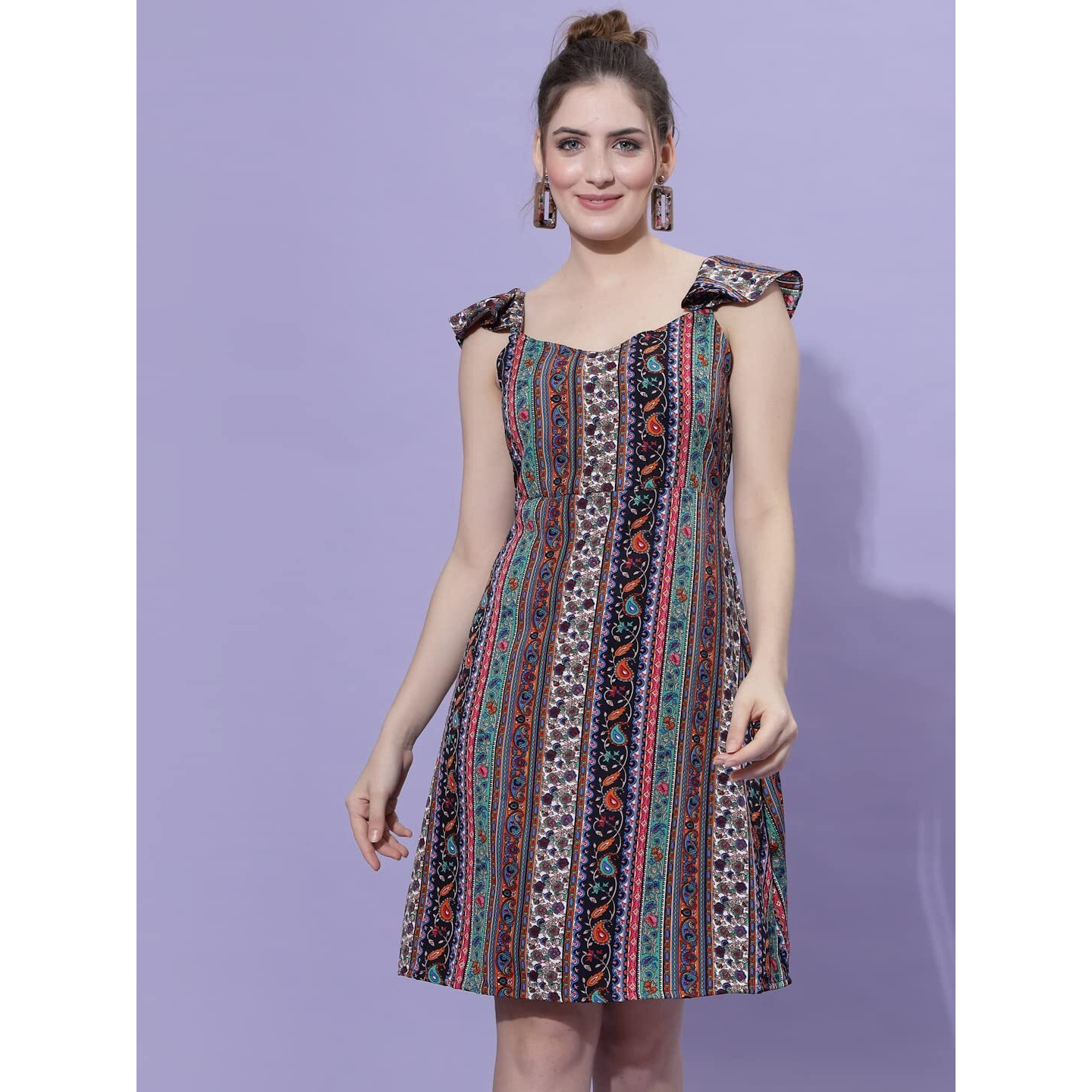 Oomph Women's Western & Fusion Wear Western Dresses For Women Multicolor - Md554