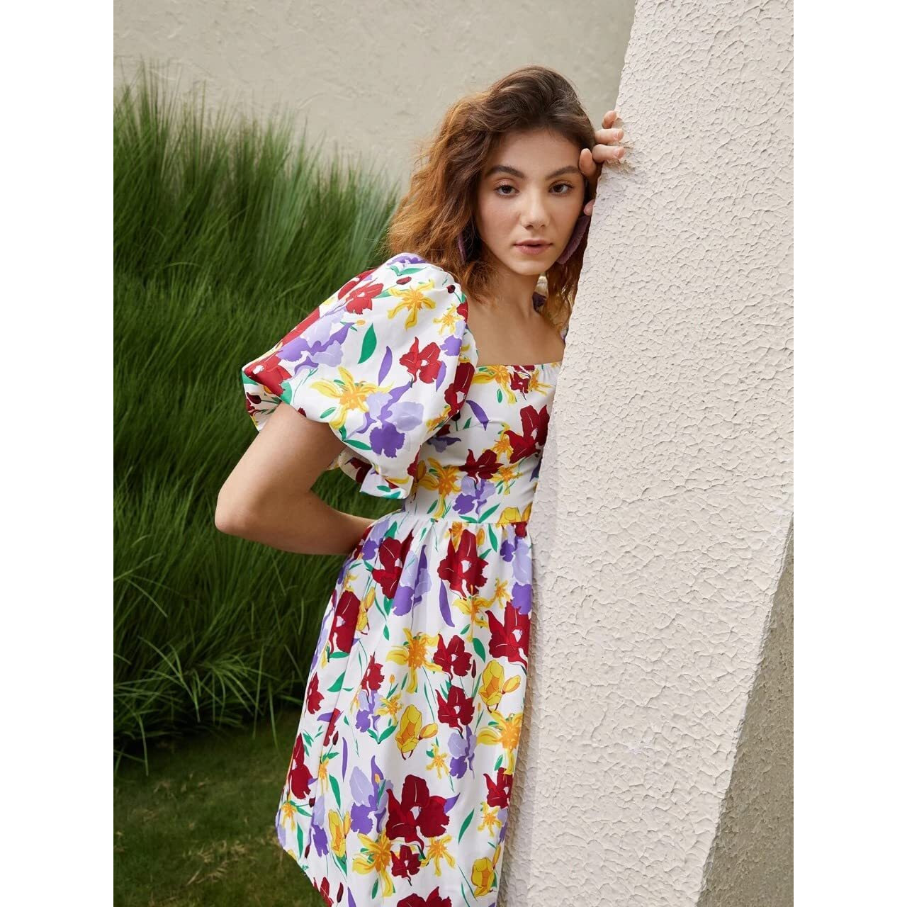 Leriya Fashion One Piece Dress For Women| Midi Dress For Women| Birthday Dress For Women (Small, White)