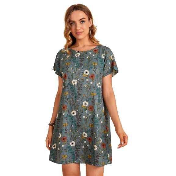 Leriya Fashion Women Rayon Casual Wear Western Maxi Dress Gown For Girl/Women/Ladies (Medium, Grey)