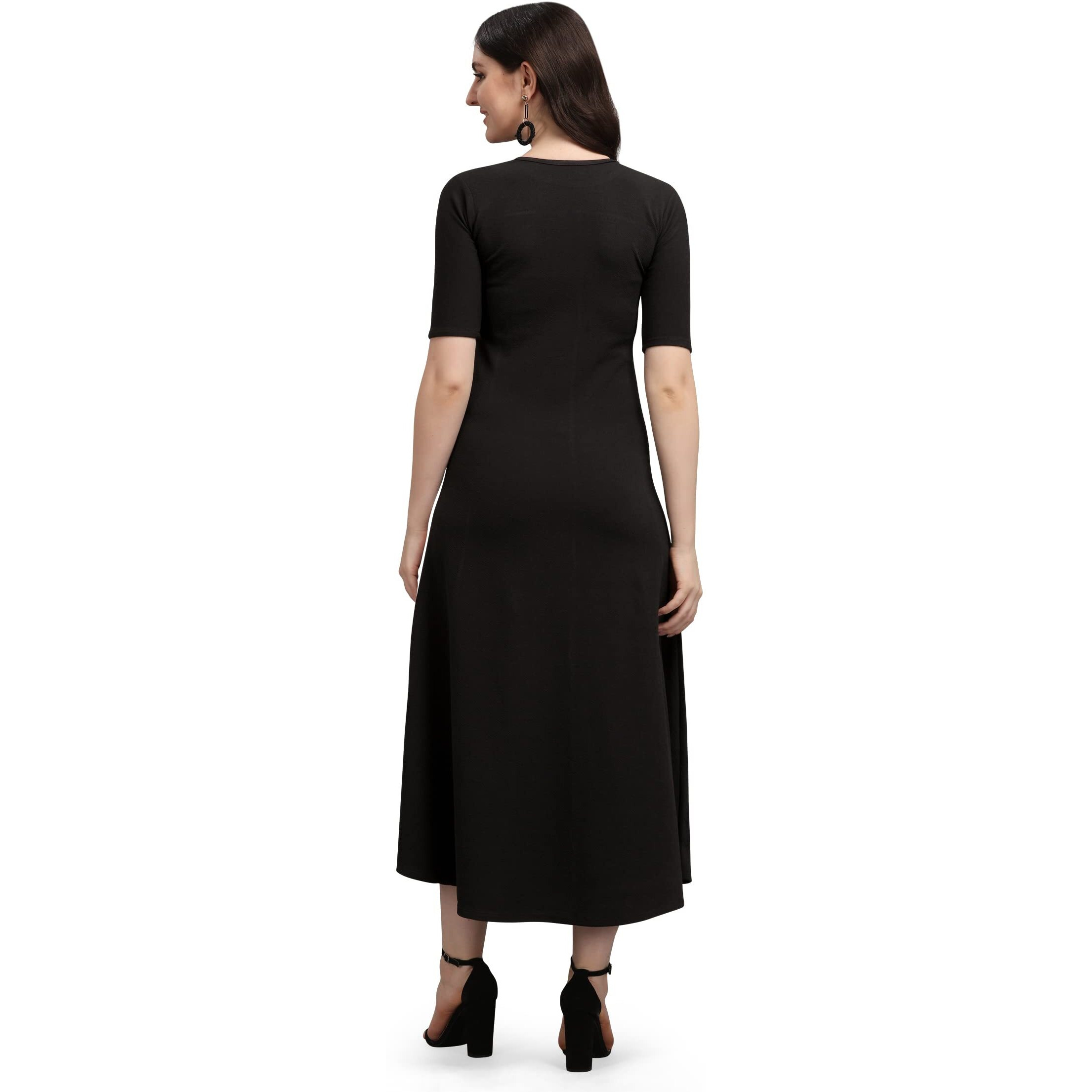 Purvaja Women's Corduroy Empire Waist Maxi Casual Dress (Lucy-366-Lv-Bl-S_Light Violet