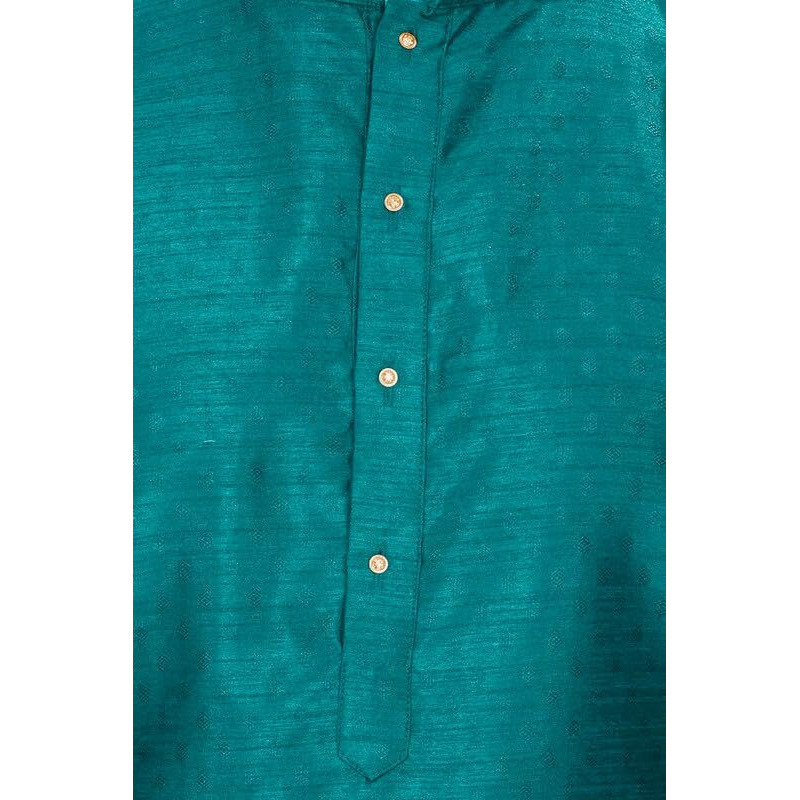 Be Active Men's Traditional Self Design Pattern Full Sleeves Kurta || Cotton Kurta For Men || Men Kurta For Wedding || Kurta For Men (My0017 2 L/42) Ocean Blue