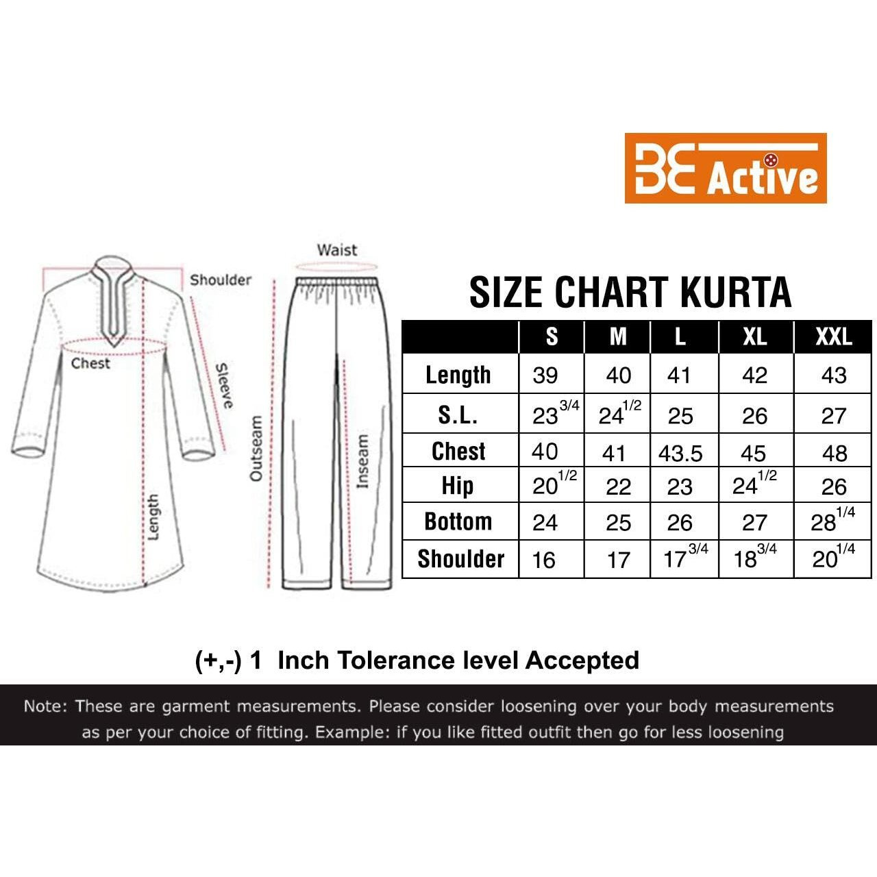 Be Active Men's Solid Linen Blend Kurta Pyjama 3 Piece Set || Men Kurta Pajama With Modi Jacket || Kurta Pajama Nehru Jacket For Men (N-Rfset0001-4-M)