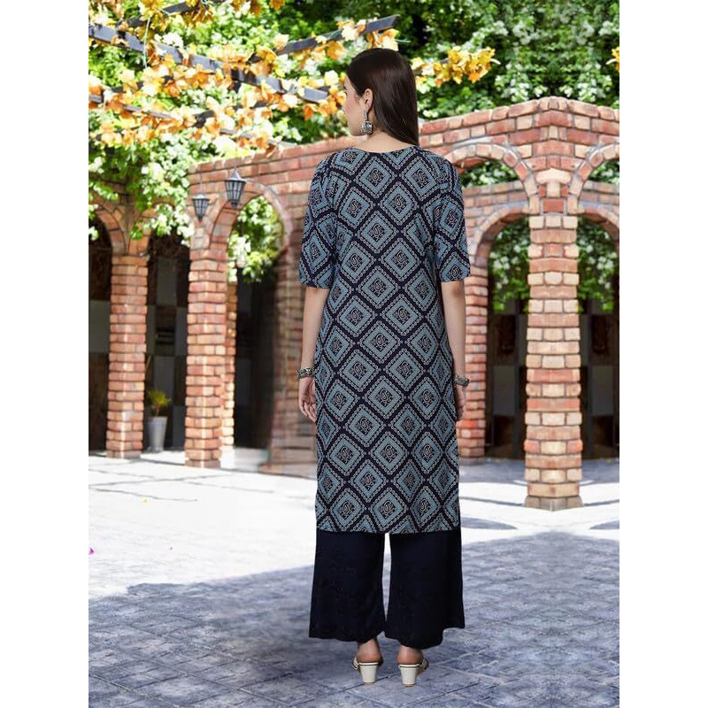 Pinkmint Crepe Printed Kurti For Womens College Wear Kurti Festival Wear Kurti For Women (Pack Of 5)