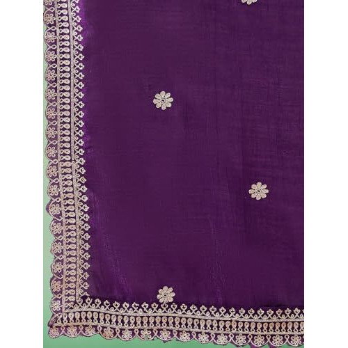 Alvami Women's Silk Regular Kurta Set (Sang_05_A_Purple
