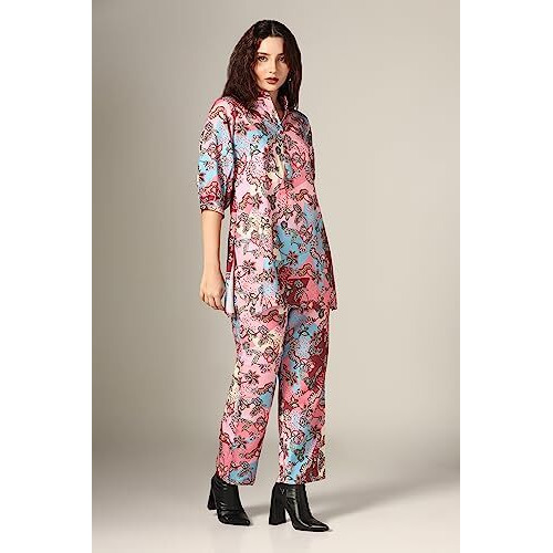 Dhruvi Trendz Womens Rayon Co-Ord Set Regular Fit Night Dress (Dt-W1712&Tr809_Peach_2Xl)