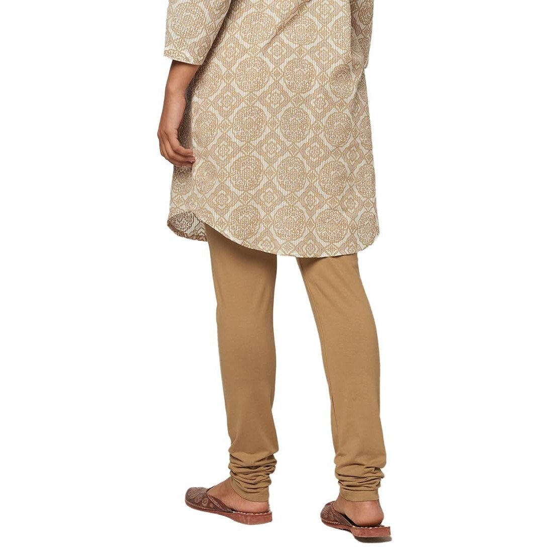 Fabindia Women's Cotton Churidar (2103222Beige_Beige