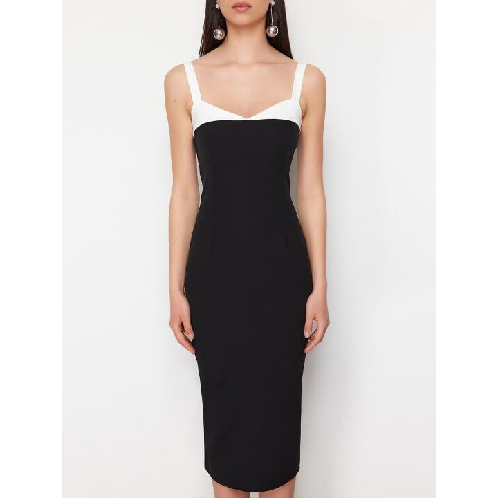 Kotty Women's Solid Bodycon Knee Length Dress(Multicolored,M)
