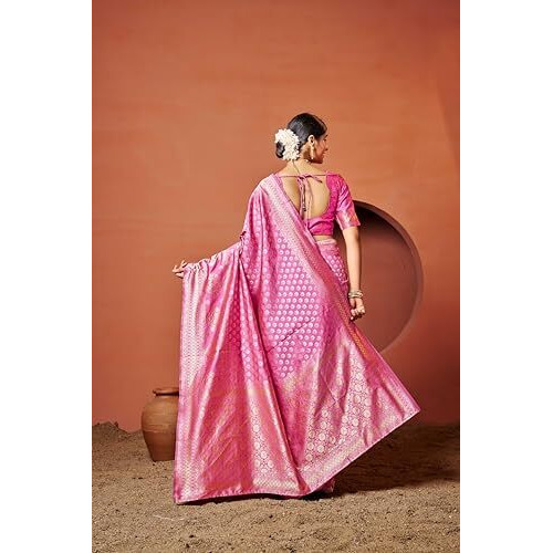 Leriya Fashion Women's Cotton Silk Saree (Lf-S2395_Taffy Pink)