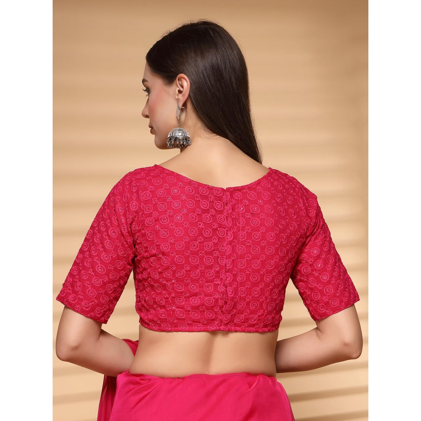 Oomph Readymade Blouse For Women, Cotton, Boat Neck, Rbbl590