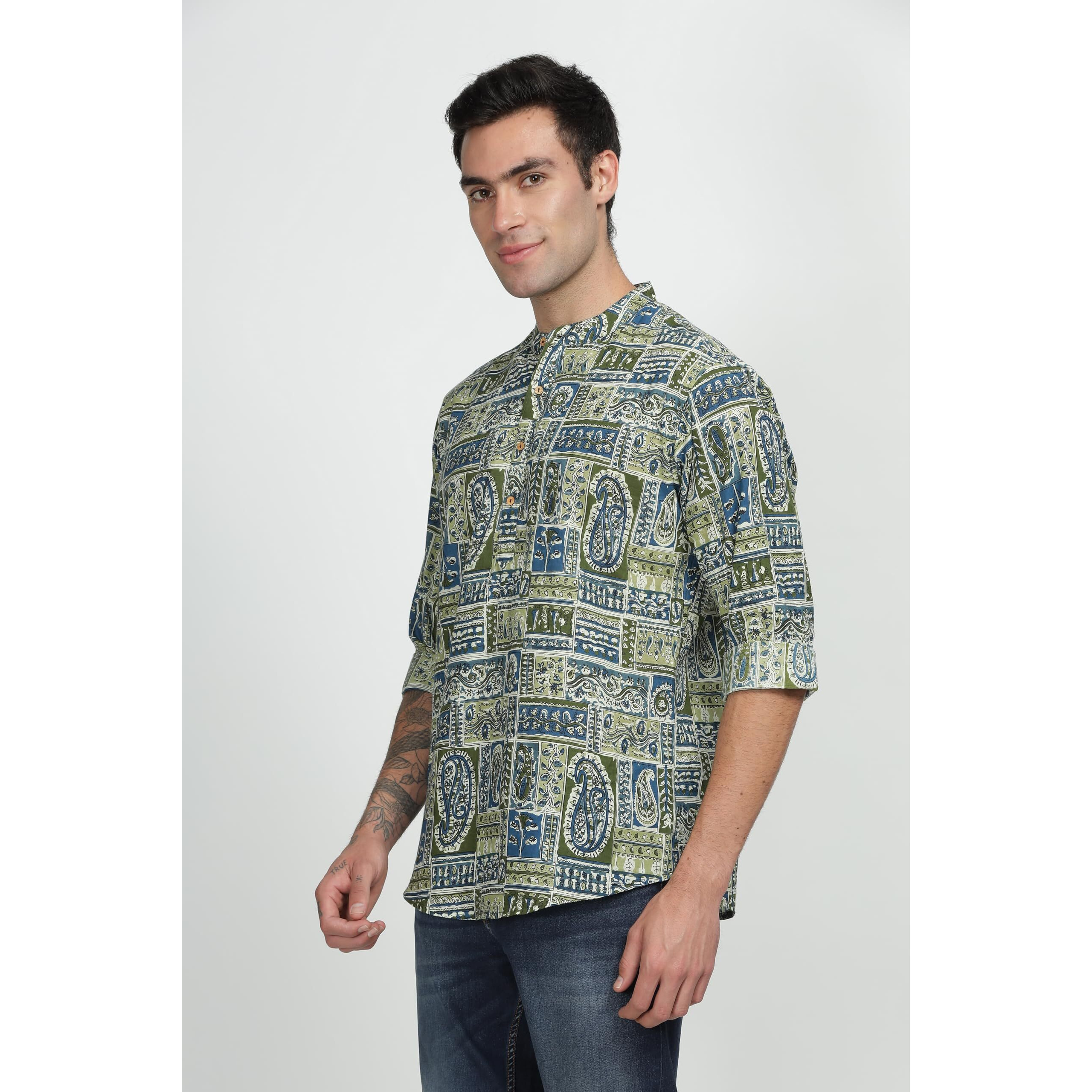 Be Active Men's Cotton Regular Shirt (Scpr-2_Multicolour