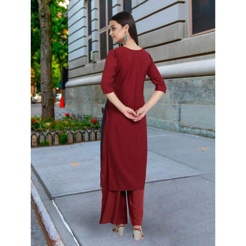 Pinkmint Women's Crepe Kurti For Women's Ll Traditional Kurti For Women Ll The Ultimate Kurti Collection (Pack Of 5)