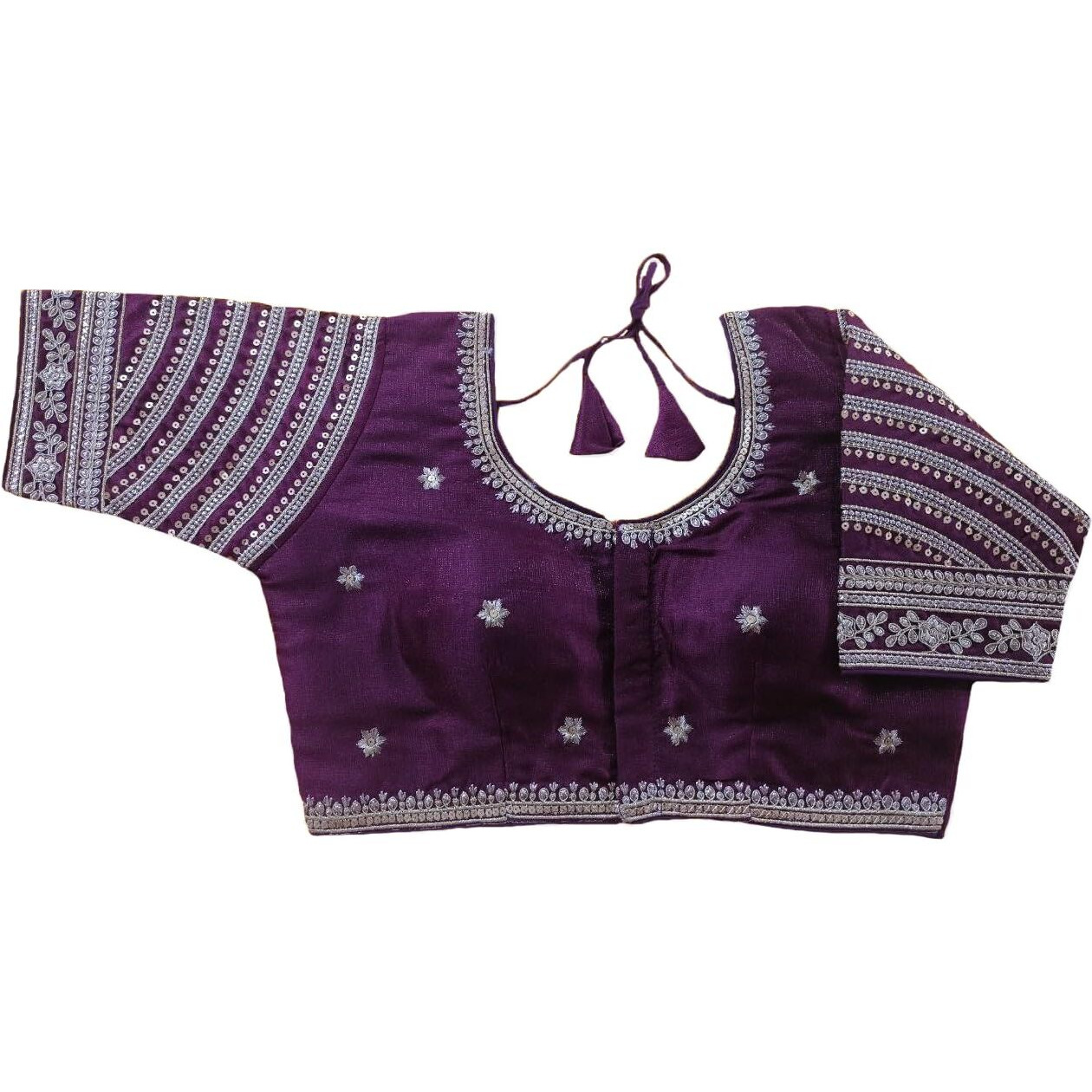 Vihu Fashion Women's Blouse Readymade Blouse Embroidery Multi Coding Gold Thread Indian Ethnic Designer Stitched Women's Readymade Wine Color Saree Blouse For Women For Saree Lehenga Choli