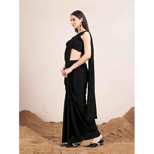 Womanista Women's Black Satin Ti6821A_1427
