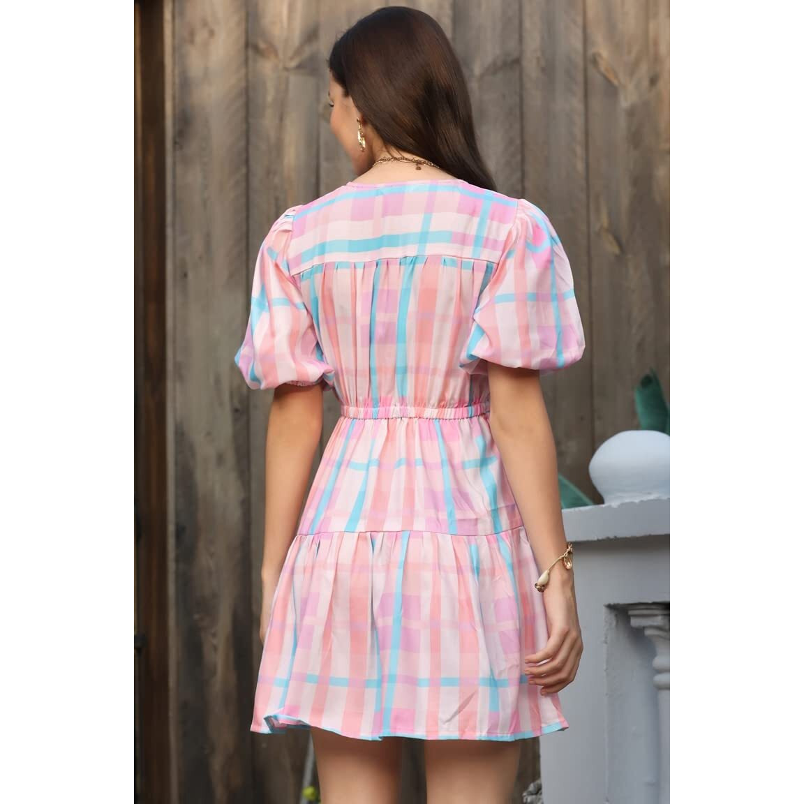 Om Sai Latest Creation Women Rayon Casual Wear Western Maxi Dress Gown For Girl/Women/Ladies (Xxx-Large, Pink)