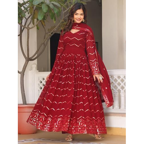 Fashion Basket Georgette Anarkali Kurta For Women