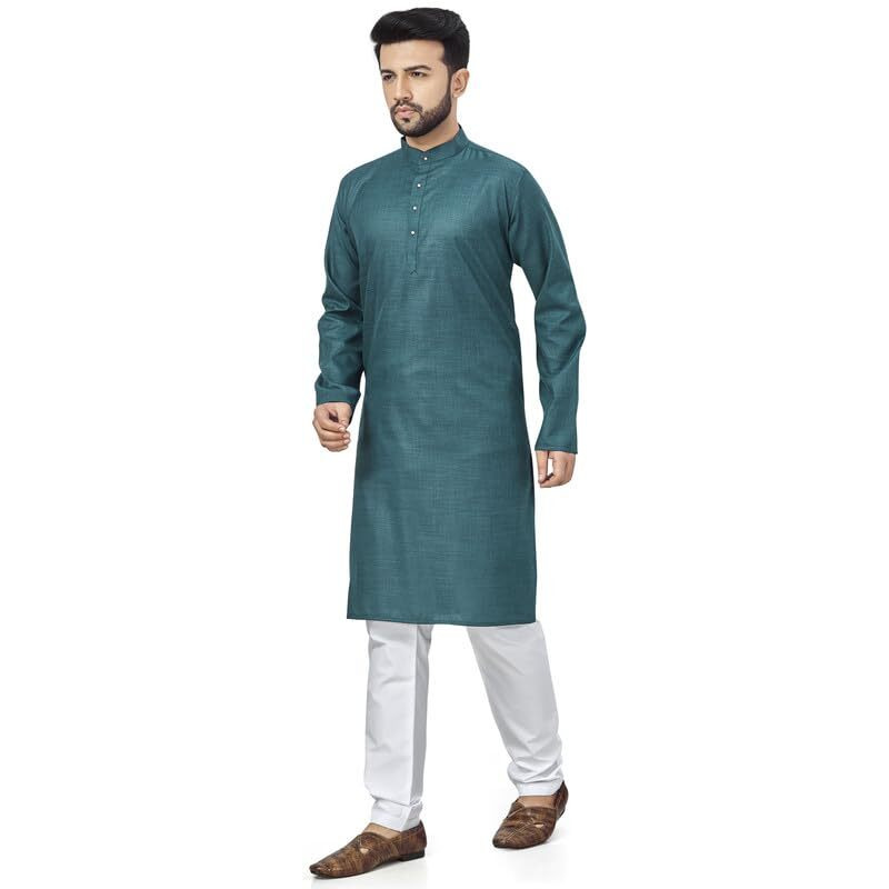 Be Active Men's Cotton Solid Regular Shirt (N2-Rfsk0001-Set_Green1_L)