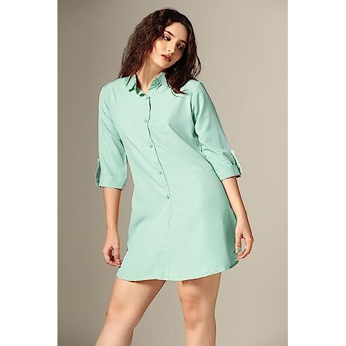 Dhruvi Trendz Womens Rayon Women Western Dresses Regular Fit Fit And Flare (Dt-Wd1102_Off White_M)