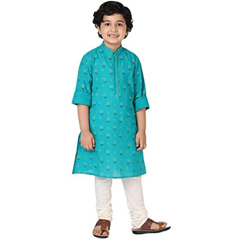 Fabindia Kids Plain Churidar Cotton_6-8Y Natural