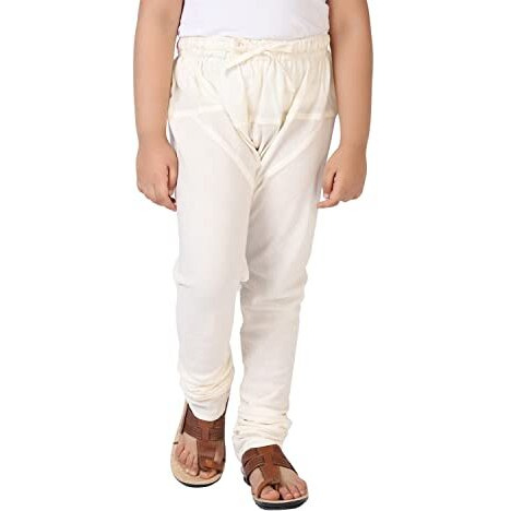 Fabindia Kids Plain Churidar Cotton_6-8Y Natural