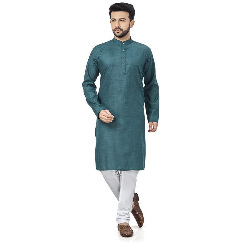 Be Active Men's Traditional Solid Full Sleeves Kurta || Cotton Kurta For Men || Men Kurta For Wedding || Kurta For Men (N-Rfsk0001 37 Kr Xl)