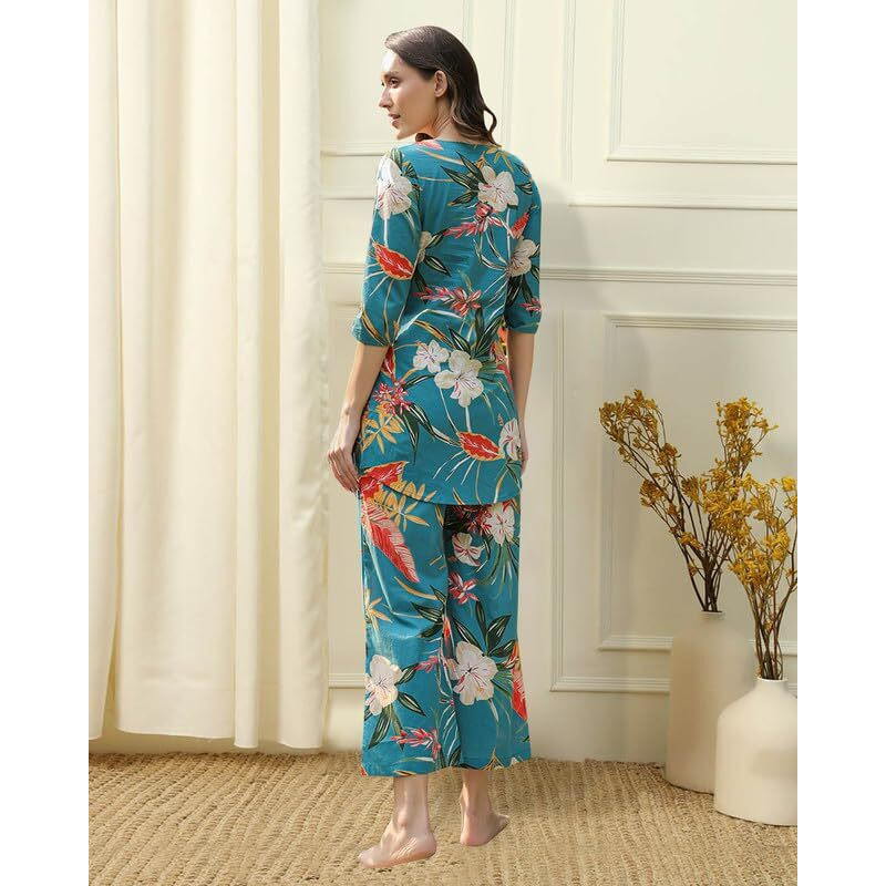 I Enterprise Women's Cotton Tunic Knee-Length Dress (Y1_Inco-044_Multicolor7