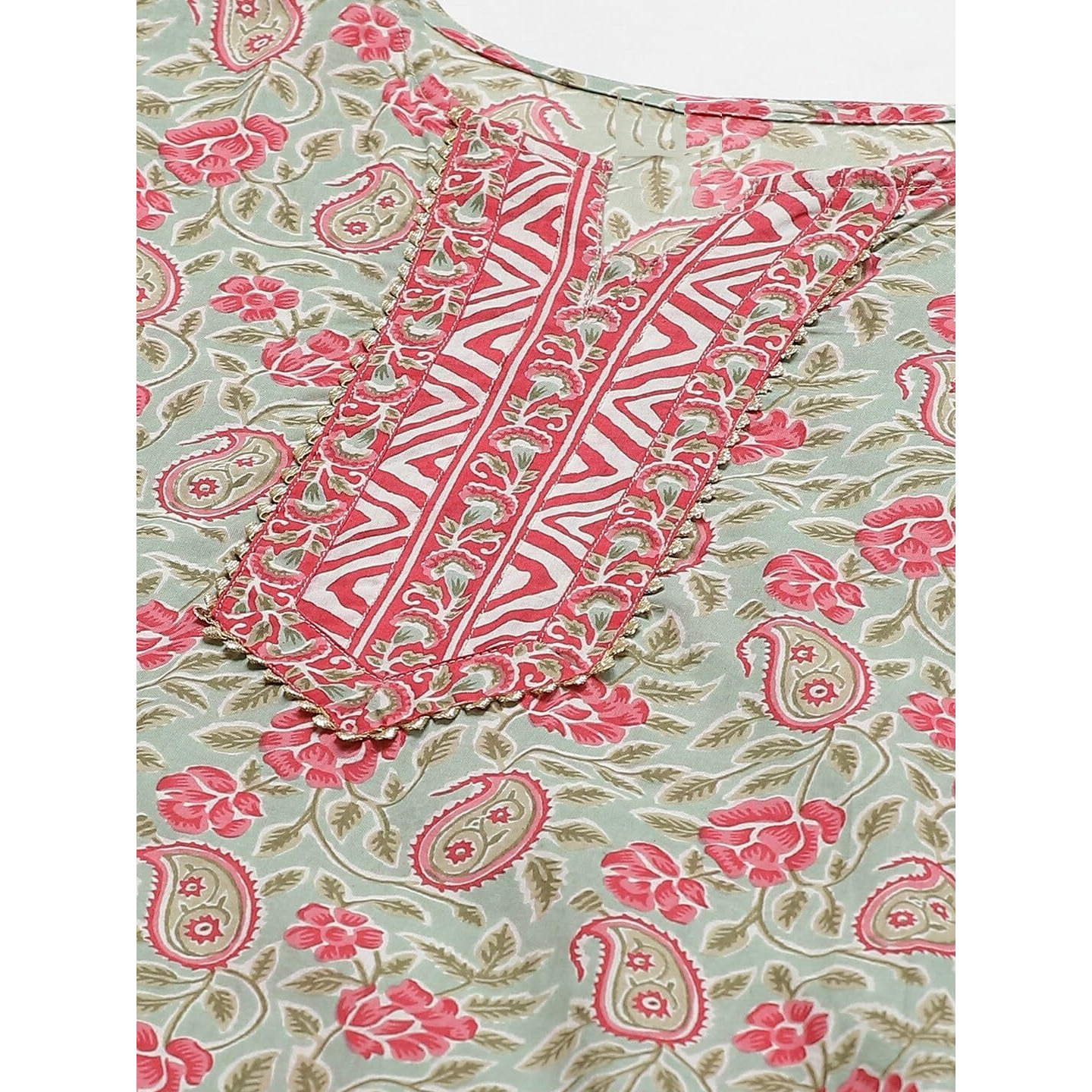 Nermosa Women Printed Kurta And Pant Set With Dupatta | Kurta Set With Dupatta | (In, Alpha, L, Peach)