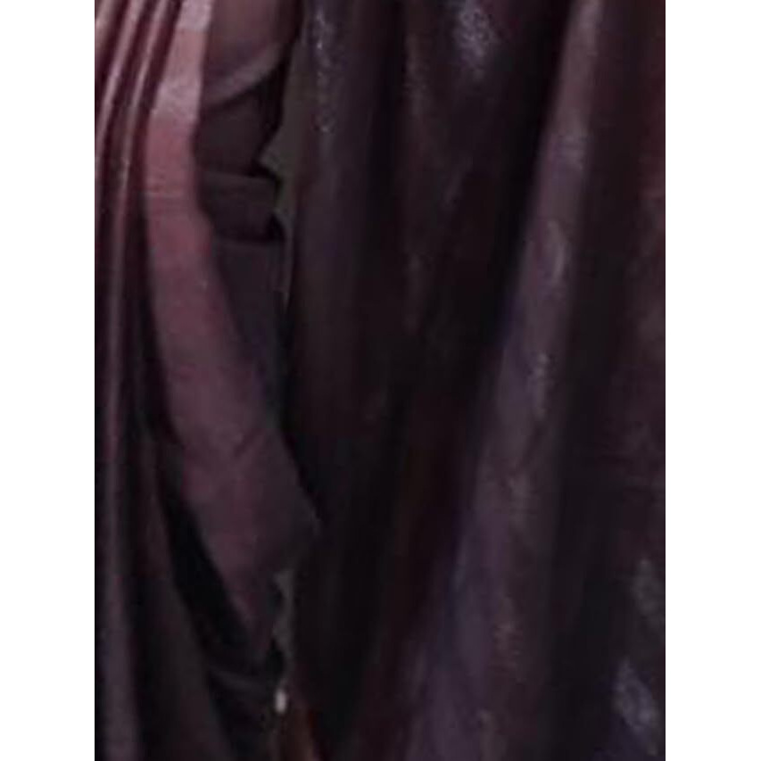 Satrani Women's Georgette Zari Patta & Ready To Wear Saree With Unstitched Blouse Piece (3375S378Na_Mauve &Dark Mauve3)