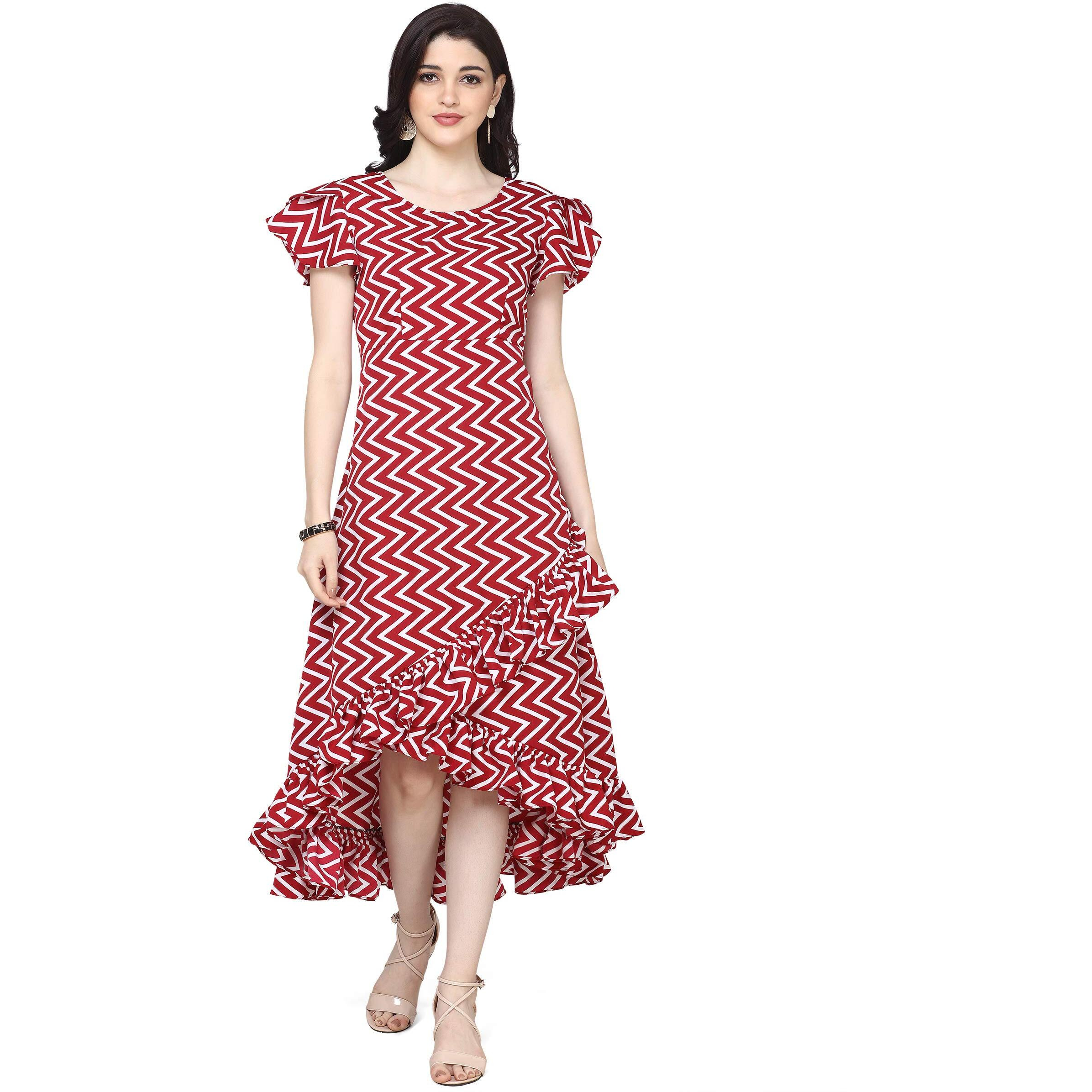 Oomph Dress For Women Stylish| Summer Vacation Style |Floral Print Wrap Maxi |Lightweight Flared Maxi Dress For Casual & Holiday Wear