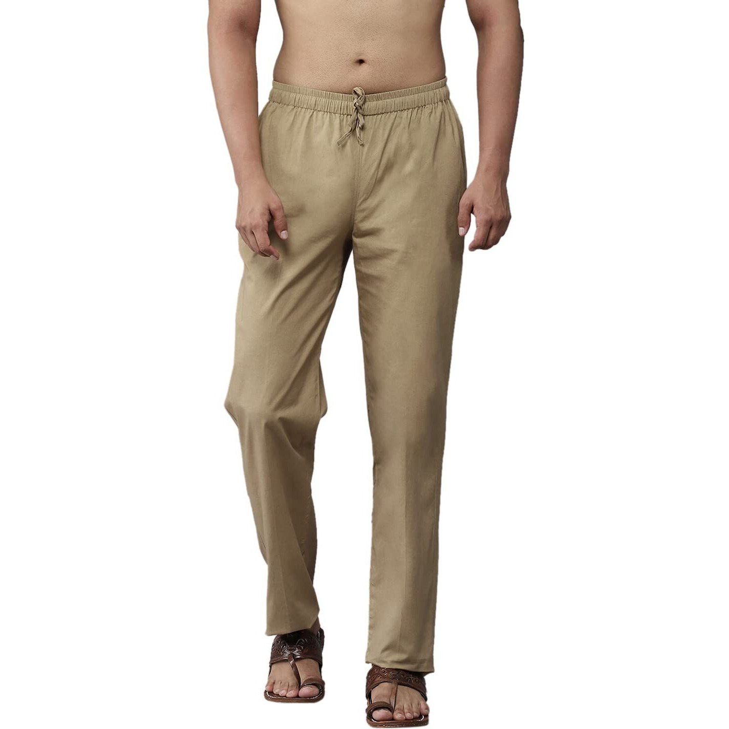 See Designs Men's Regular Pyjama (Sdpj108_Khaki_S)