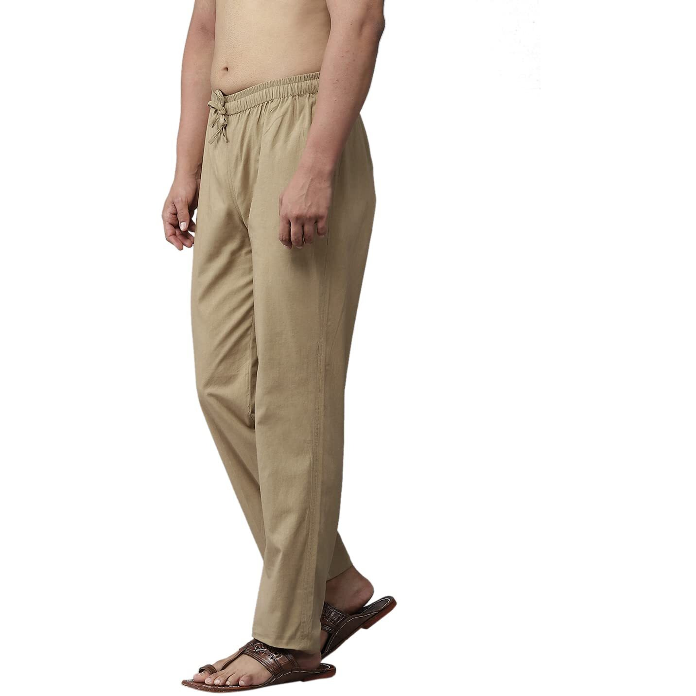 See Designs Men's Regular Pyjama (Sdpj108_Khaki_S)