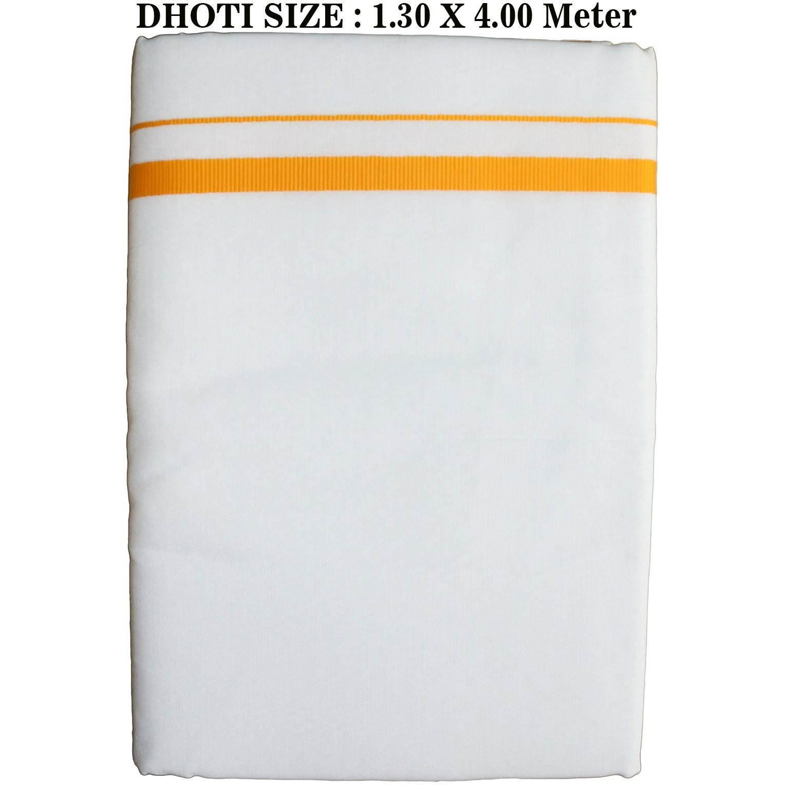 Prakasam Cotton Prakasamcotton Mens (Galaxy Hb) Double (1.28X4.00 Mtrs) Dhoti Pack Of 2 Dhoties With 2 Colours (Multi Colour-13)