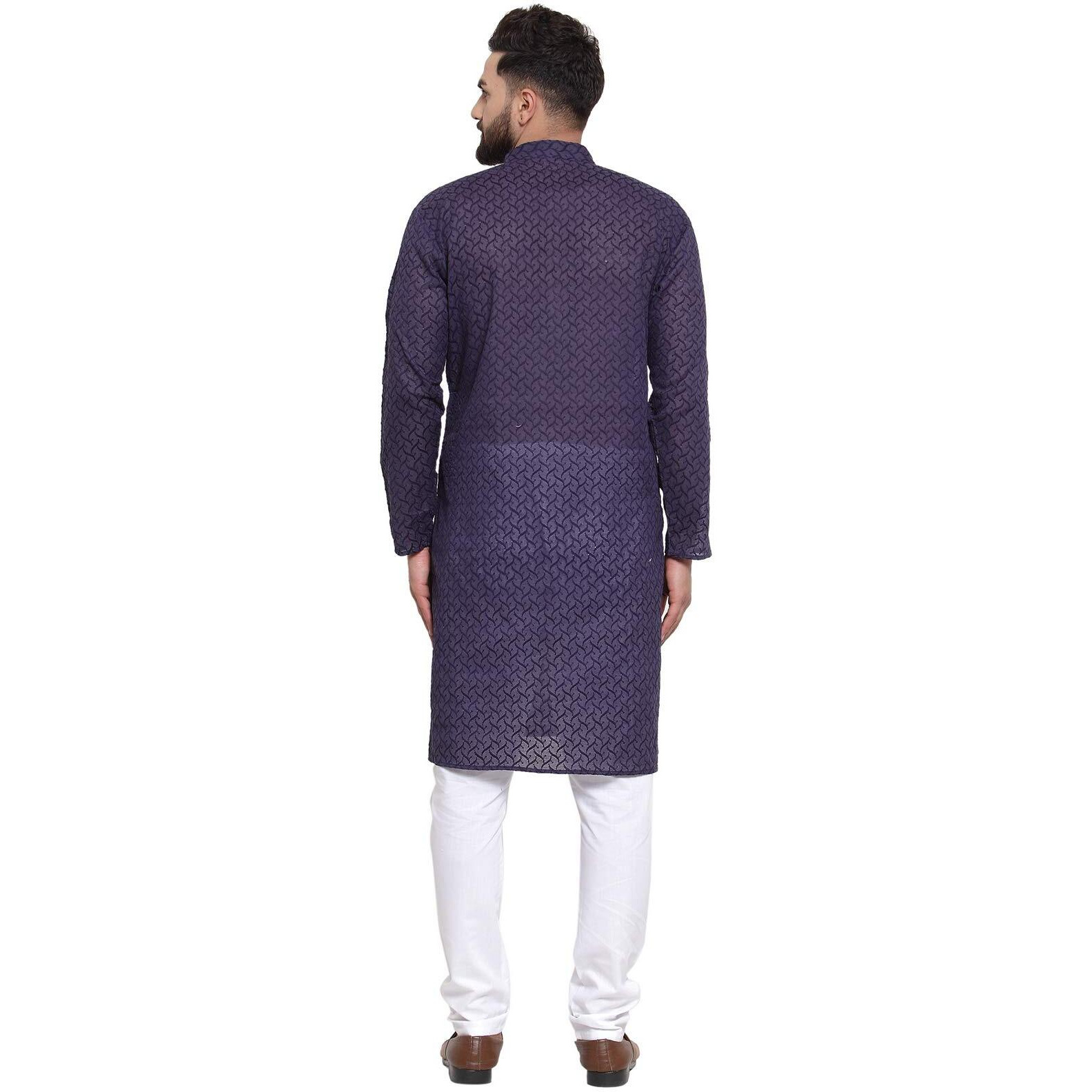 Jompers Men's Chicken Cotton Kurta Pyjama. (Navy, Xxl)