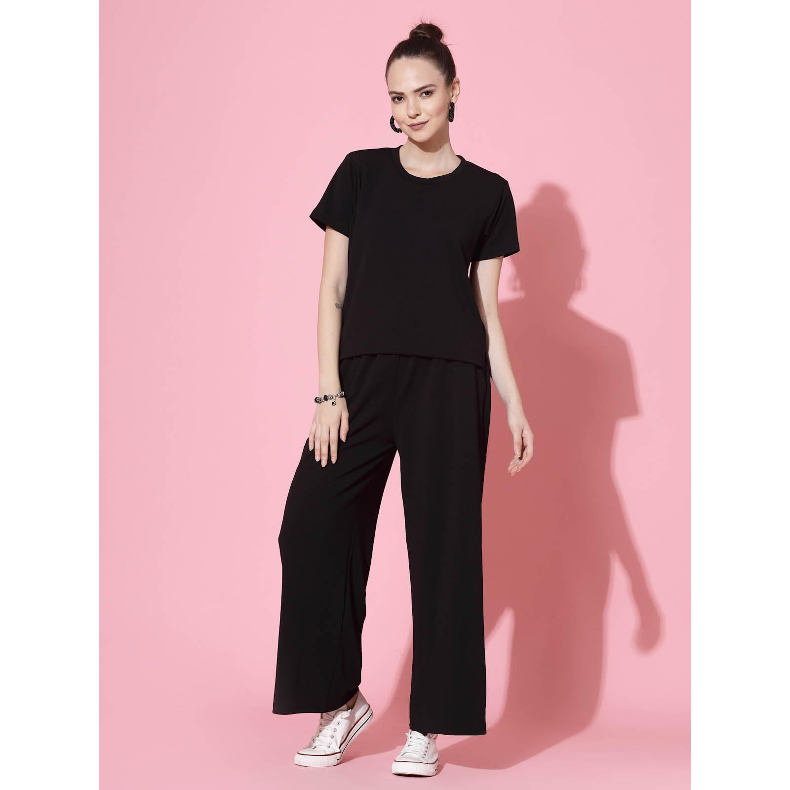 Oomph Coord Set For Women Western, Black - Md919