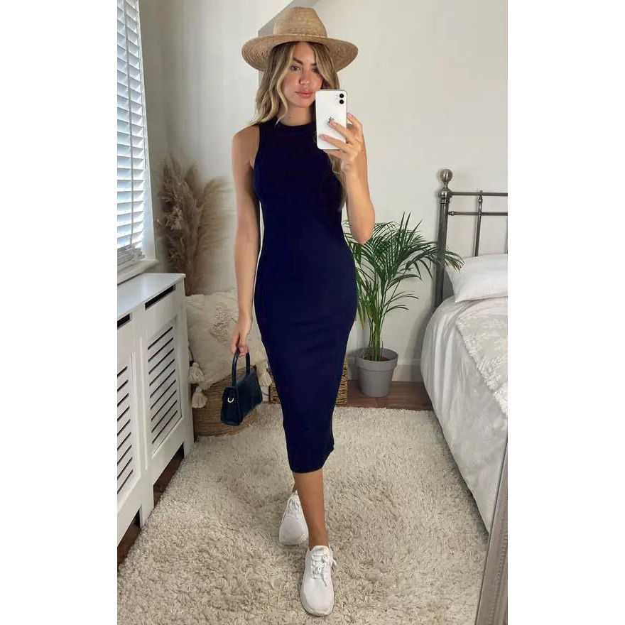 Toochki Dress For Women | Dresses For Women Dress | Bodycon Dress | Blue Bodycon Dress | Midi Length Dresses | Lycra Bodycon Dress | One Piece Dress