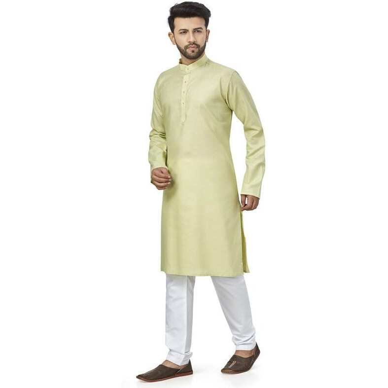 Be Active Men's Solid Pista Kurta Set || Men Kurta Pajama || Men Kurta Pajama Set || Kurta Pajama For Men (N-Rfsk0001 21 Set Xl)