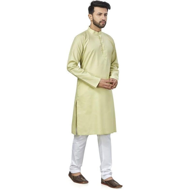 Be Active Men's Solid Pista Kurta Set || Men Kurta Pajama || Men Kurta Pajama Set || Kurta Pajama For Men (N-Rfsk0001 21 Set Xl)