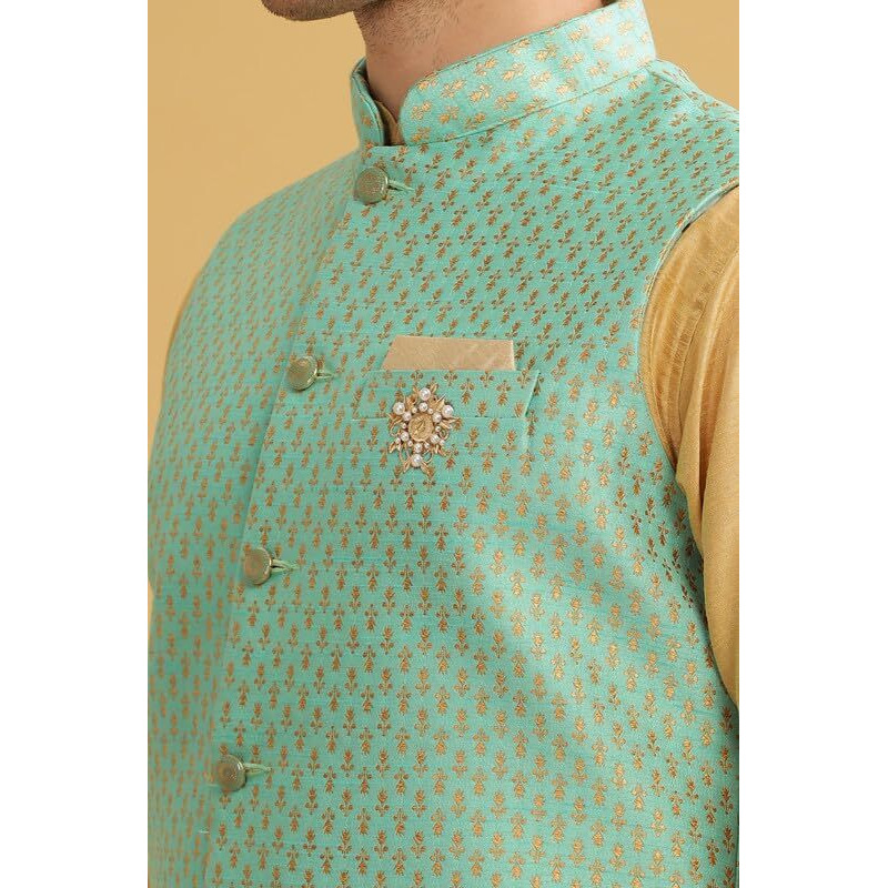 Be Active Men's Floral Regular Kt-Ser (Kt0667-03-L_Blue L)